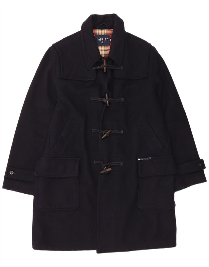 Nautica Duffle Coat Homme UK 38 Bleu Marine Moyen