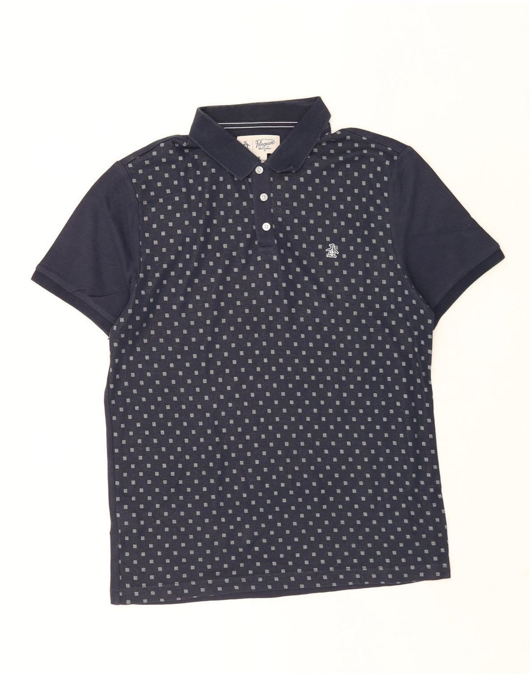 Penguin Polo Homme Bleu Marine Moyen Argyle/Diamant Coton