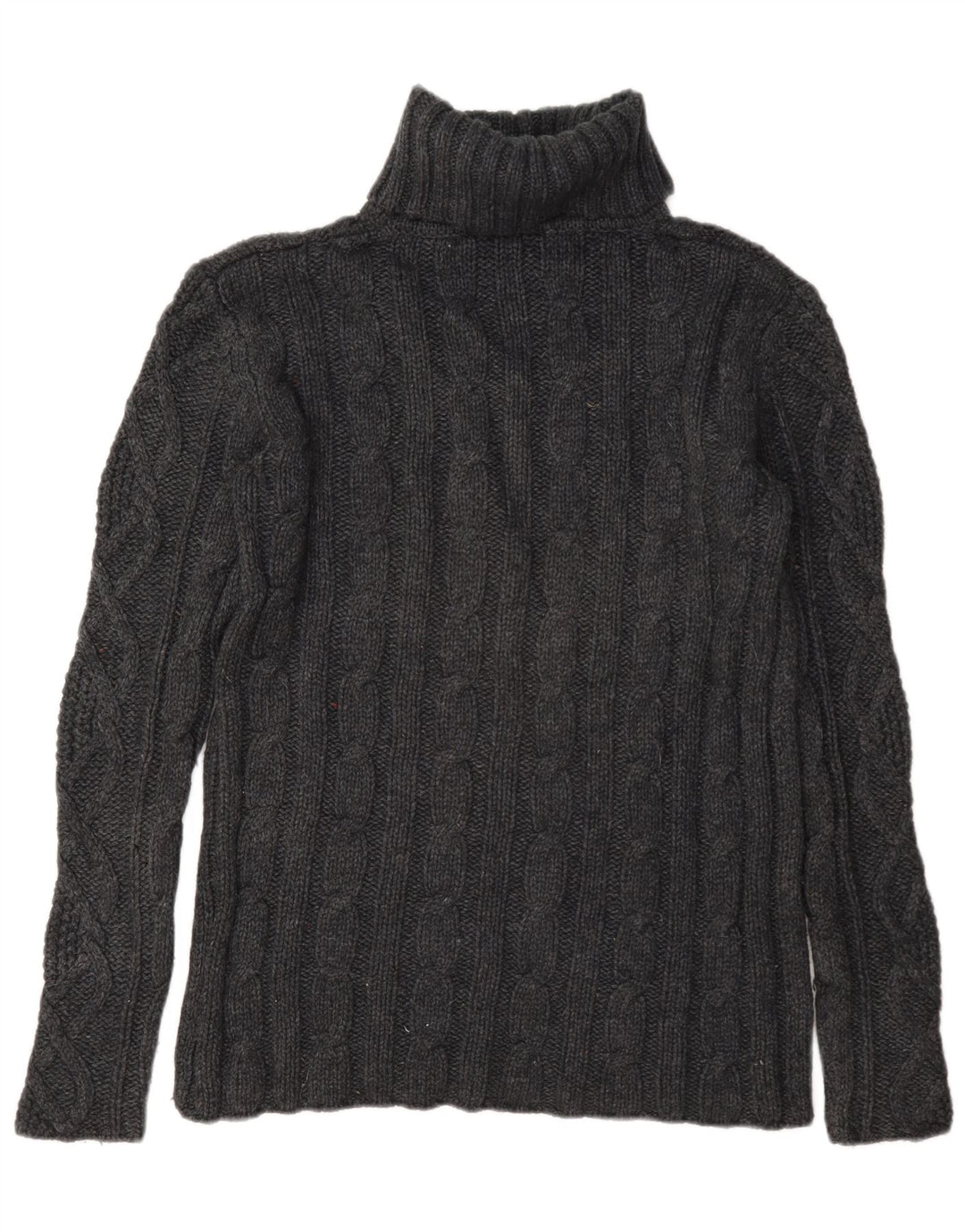 Eddie Bauer Pull col roulé pour femme UK 16 Grande laine grise