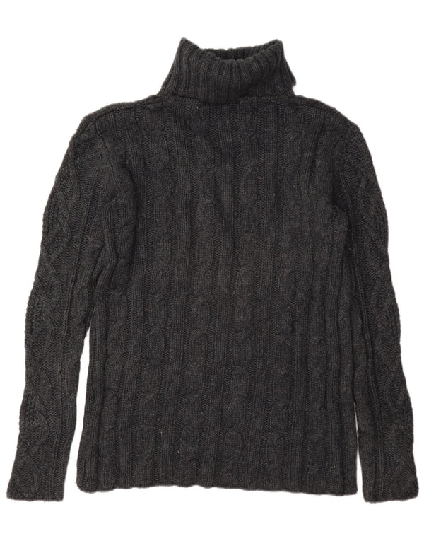 Eddie Bauer Pull col roulé pour femme UK 16 Grande laine grise