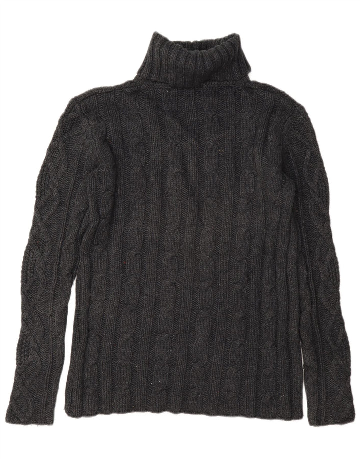 Eddie Bauer Pull col roulé pour femme UK 16 Grande laine grise