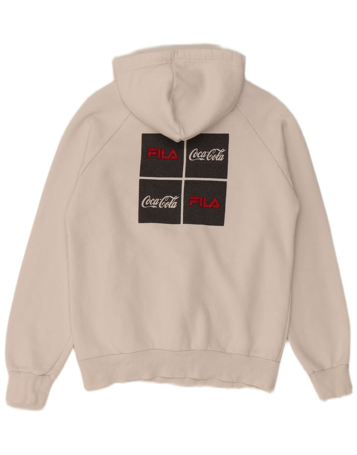 Fila Pull à Capuche Coca-Cola Graphic Homme Blanc Petit
