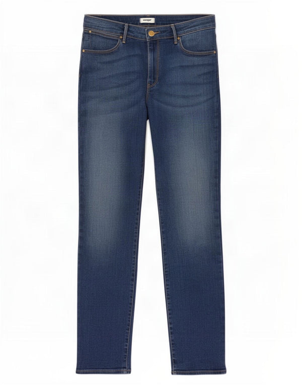Wrangler Jean Slim Femme W33 L32 Bleu Coton