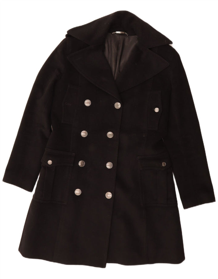 Dolce & Gabbana Manteau croisé pour femme IT 46 Large laine vierge noire