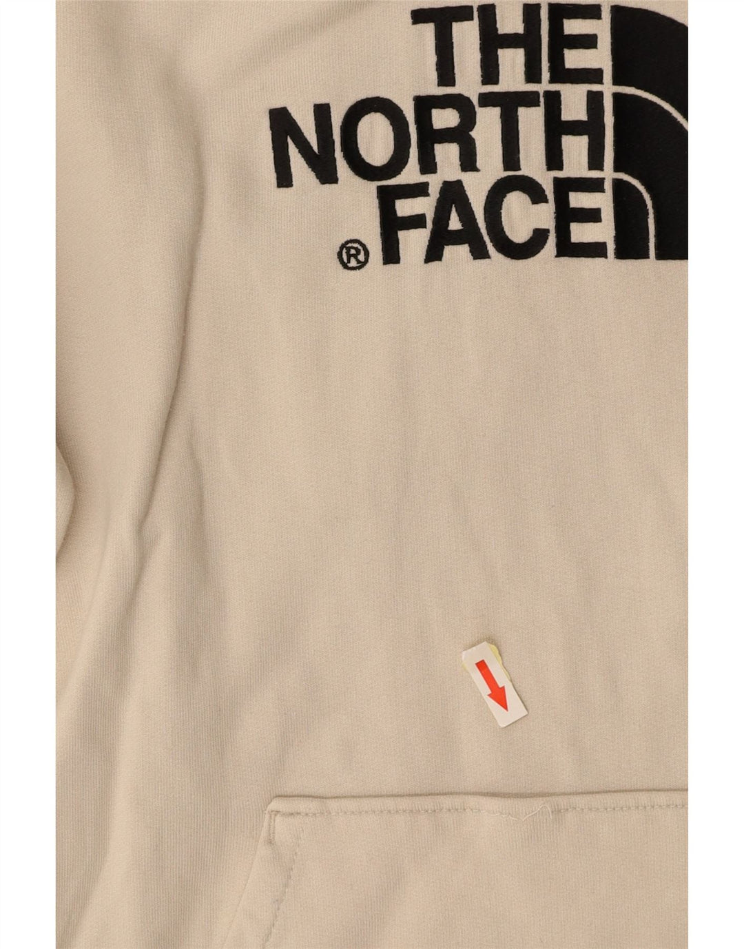 THE NORTH FACE Pull à capuche graphique pour femme UK 10 Petit coton blanc cassé
