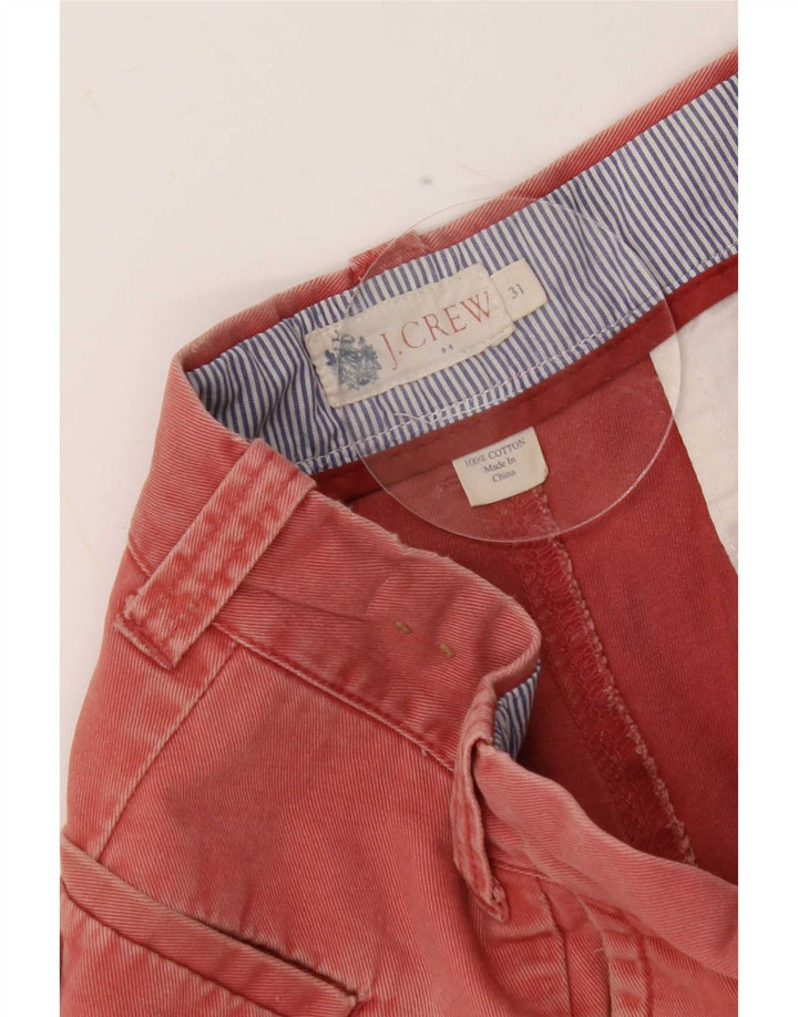 J. Crew Short Chino Homme Medium W31 Rouge Coton
