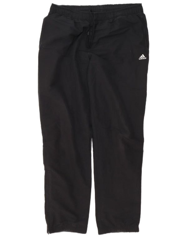 Adidas Mens Climalite Tracksuit Trousers Joggers Large  Black Polyester