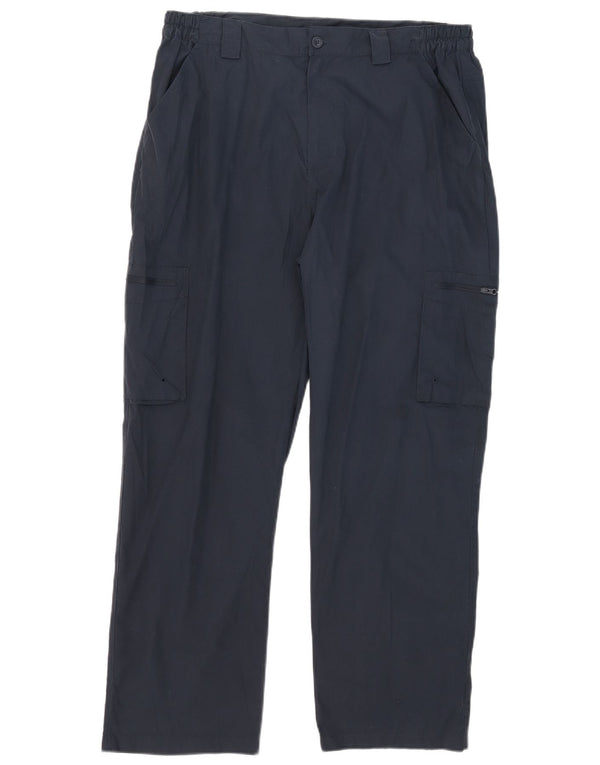 Mountain Warehouse Pantalon Cargo Droit Homme W36 L29 Bleu Marine Polyester