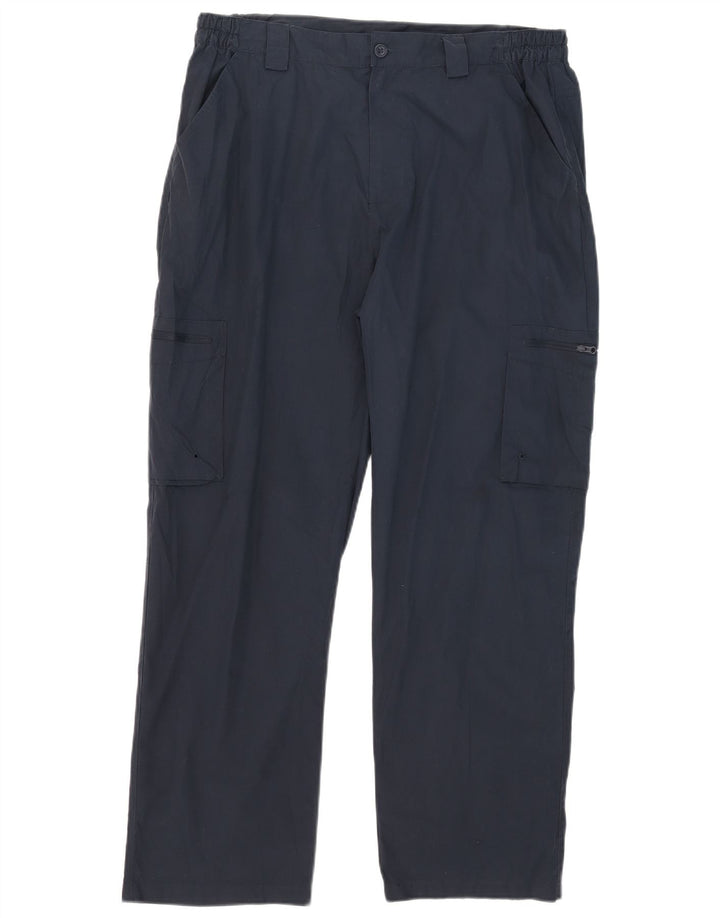 Mountain Warehouse Pantalon Cargo Droit Homme W36 L29 Bleu Marine Polyester