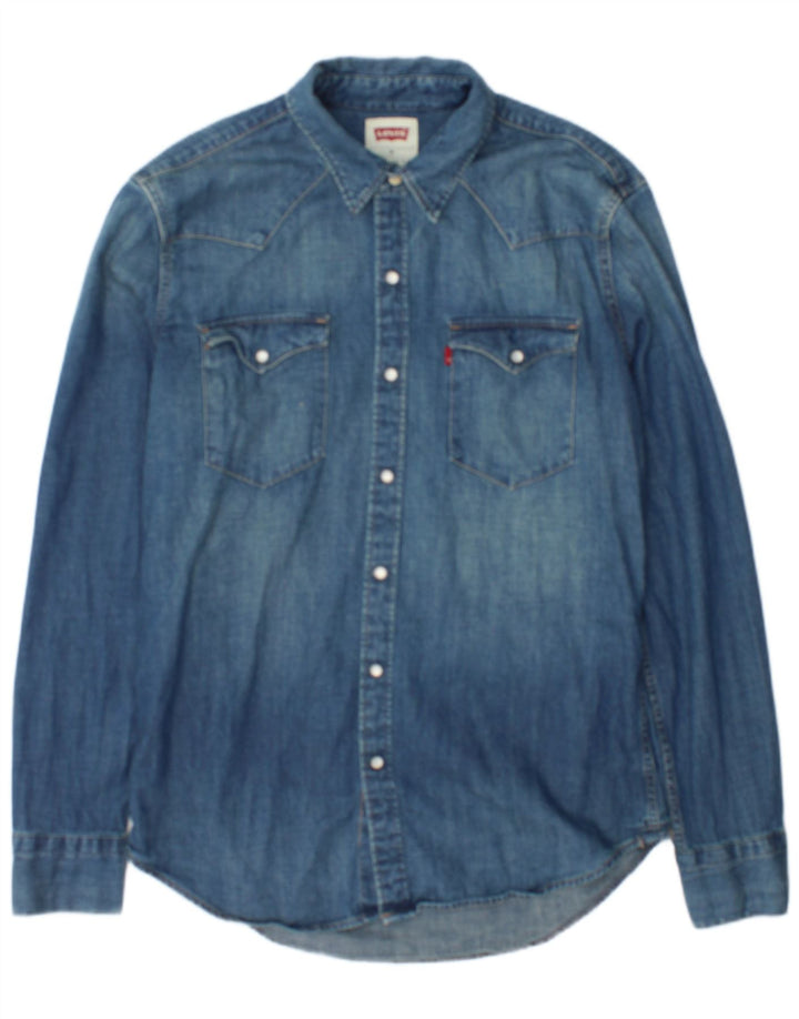 Levi's Chemise en Jean Homme Bleu Moyen