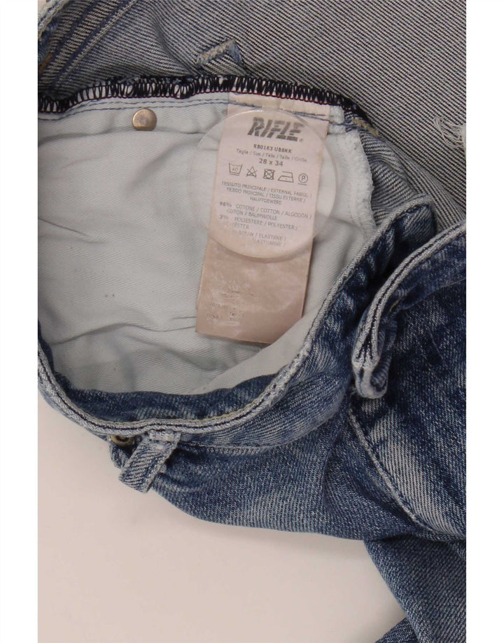 Jeans Bootcut Femme Rifle W28 L34 Bleu Coton
