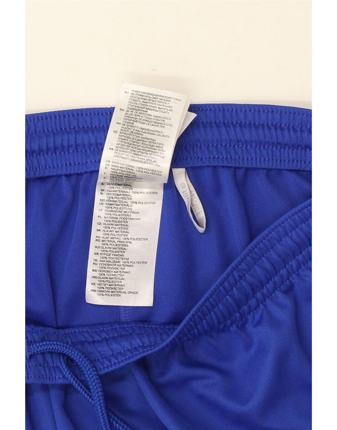 Adidas Short de Sport Climalite Homme Bleu Moyen Polyester