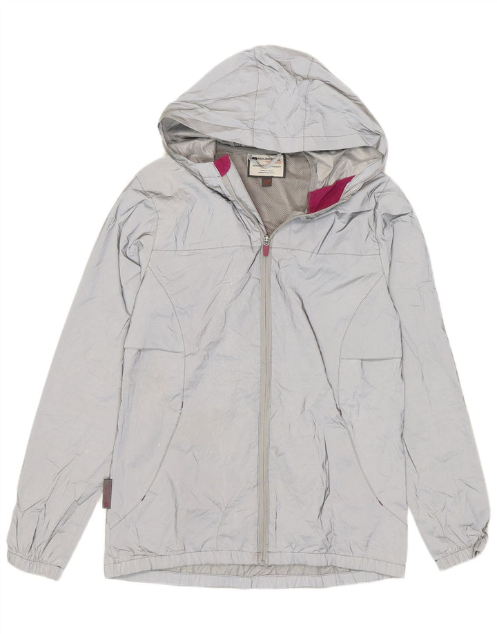 Mountain Warehouse Veste de pluie à capuche pour femme UK 12 Gris moyen Polyester
