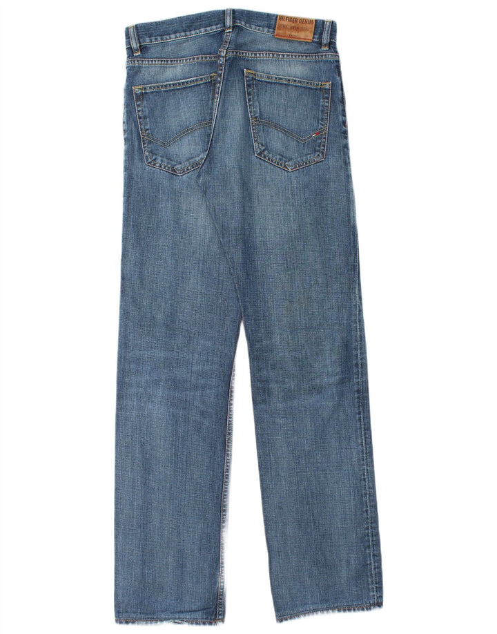 TOMMY HILFIGER Mens Straight Jeans W32 L34 Navy Blue