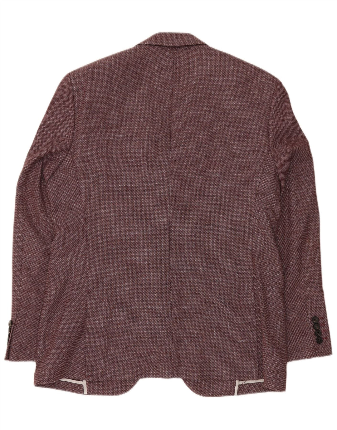 JAEGER Veste blazer à 2 boutons pour homme UK 42 XL en laine à chevrons bordeaux