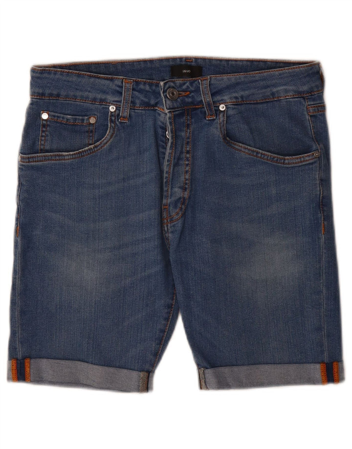 Liu Jo Short En Jean W28 Bleu Moyen Femme