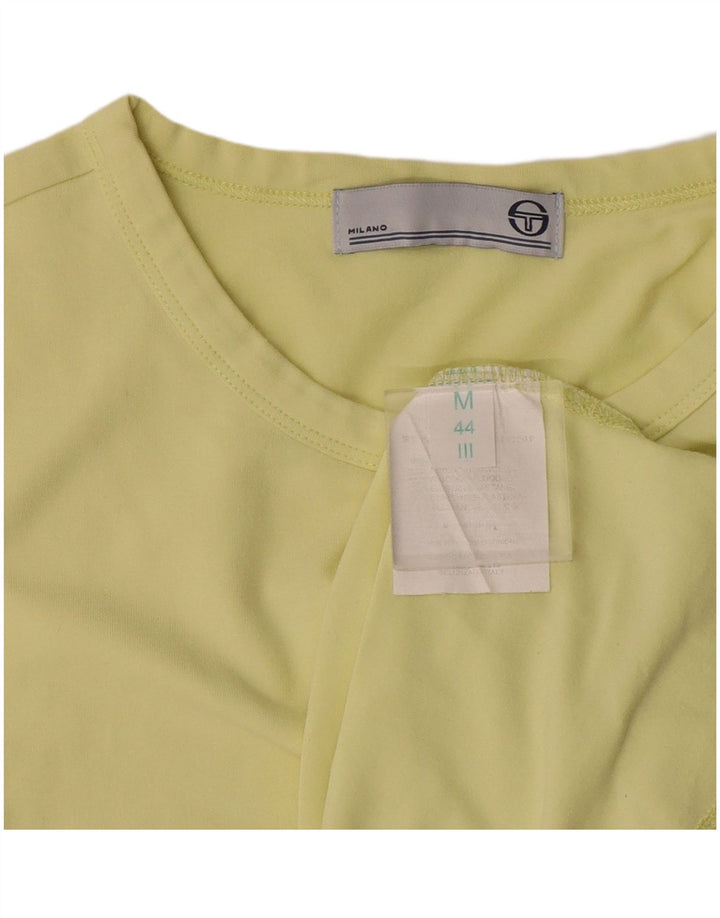 Sergio Tacchini Femme Top Manches Longues IT 44 Coton Vert Moyen