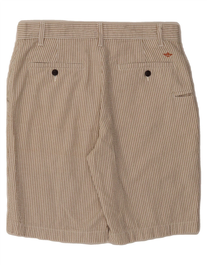 DOCKERS Mens Chino Trousers W32 Medium  Beige Pinstripe Cotton Vintage Dockers and Second-Hand Dockers from Messina Hembry 