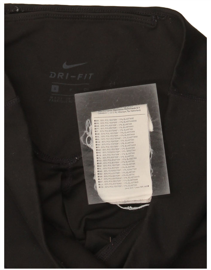 Nike Legging graphique Dri Fit pour femme UK 10 Small Noir Polyester