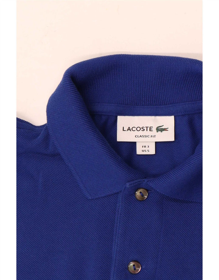 Lacoste Polo coupe classique pour homme Taille 3 Petit Bleu