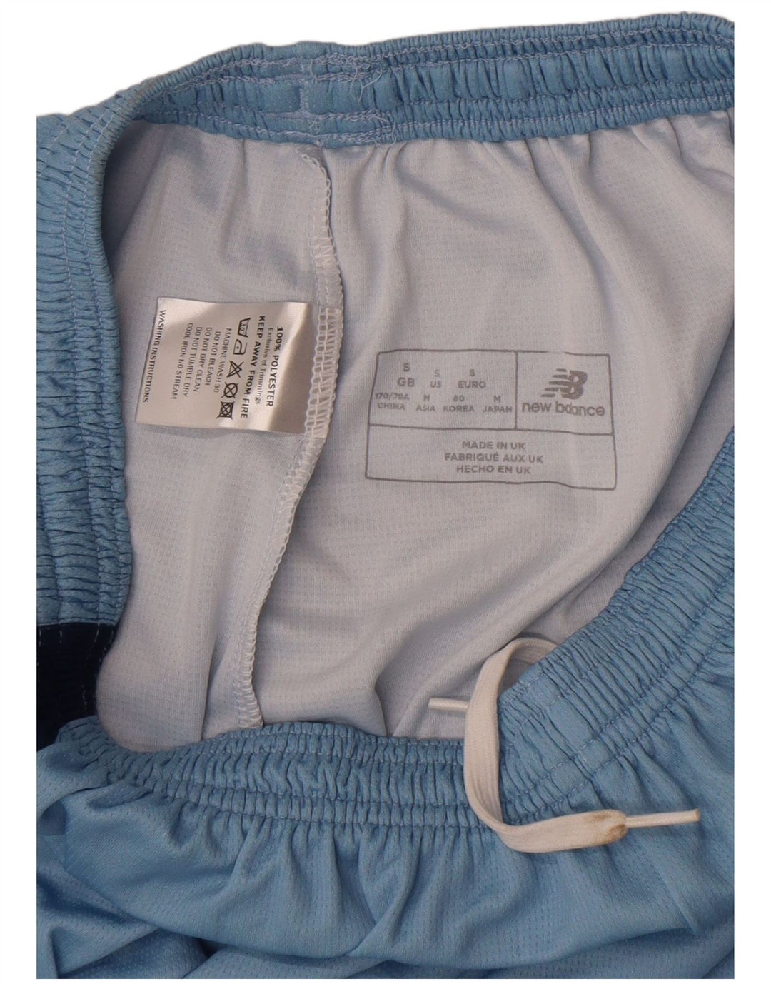 New Balance Short de sport pour homme Small Bleu Colorblock Polyester