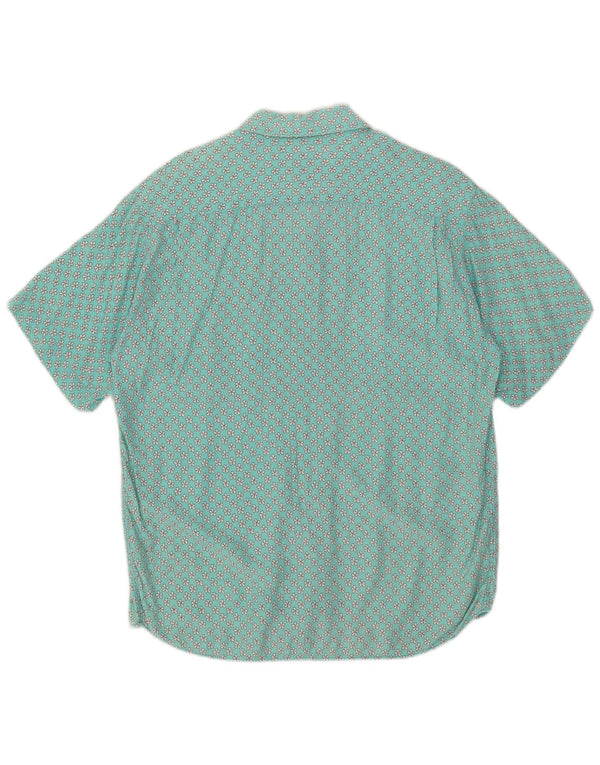 Carrera Chemise à Manches Courtes Homme Turquoise Moyen Floral