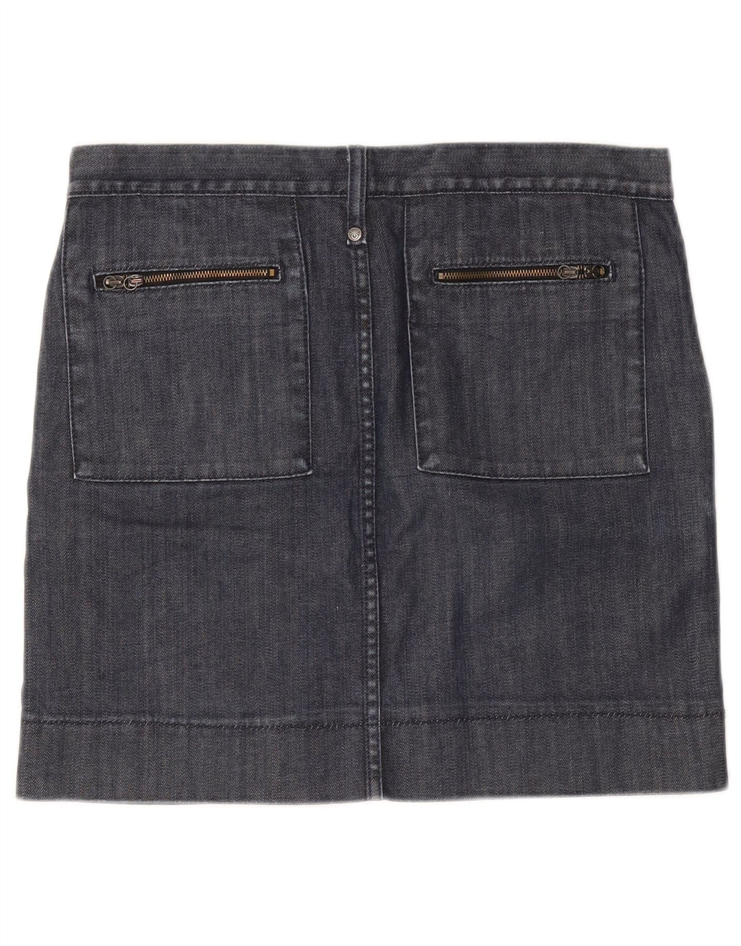 Benetton Jupe En Jean Femme W32 Large Bleu Marine