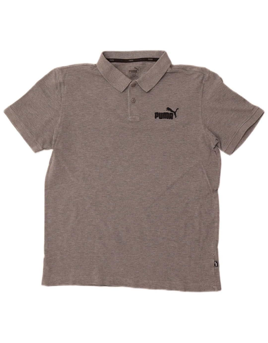 PUMA Polo Homme Gris Moyen Coton