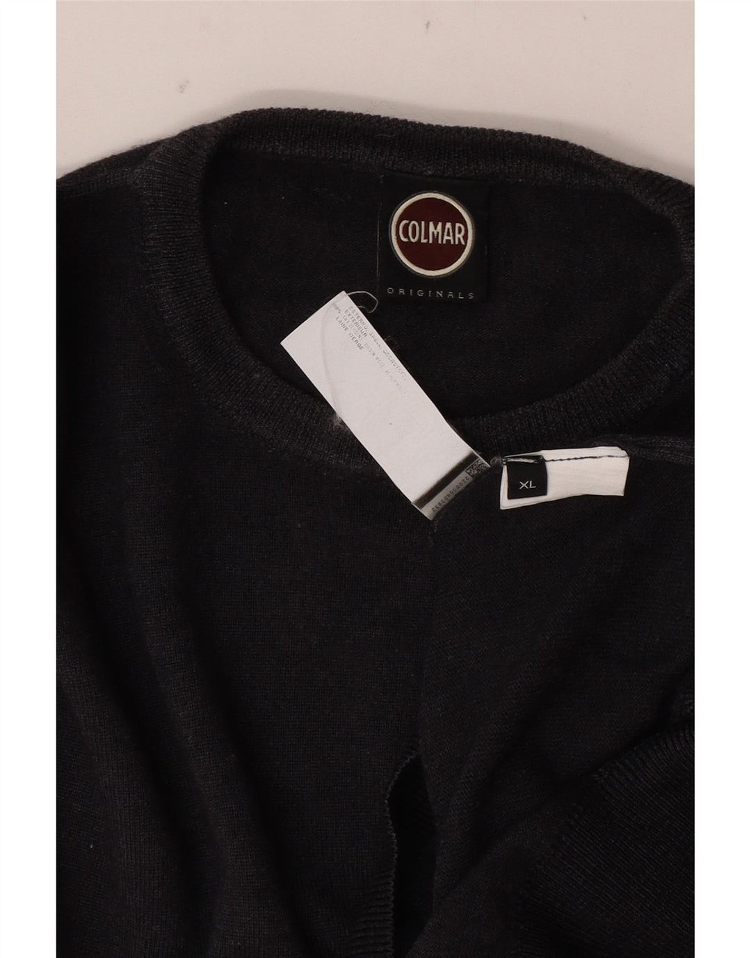 Colmar Pull Col Ras Du Cou XL Gris Laine Vierge