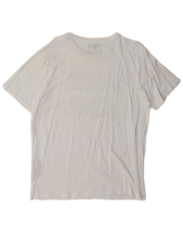 Jack & Jones T-Shirt Graphique Homme Blanc XL Coton