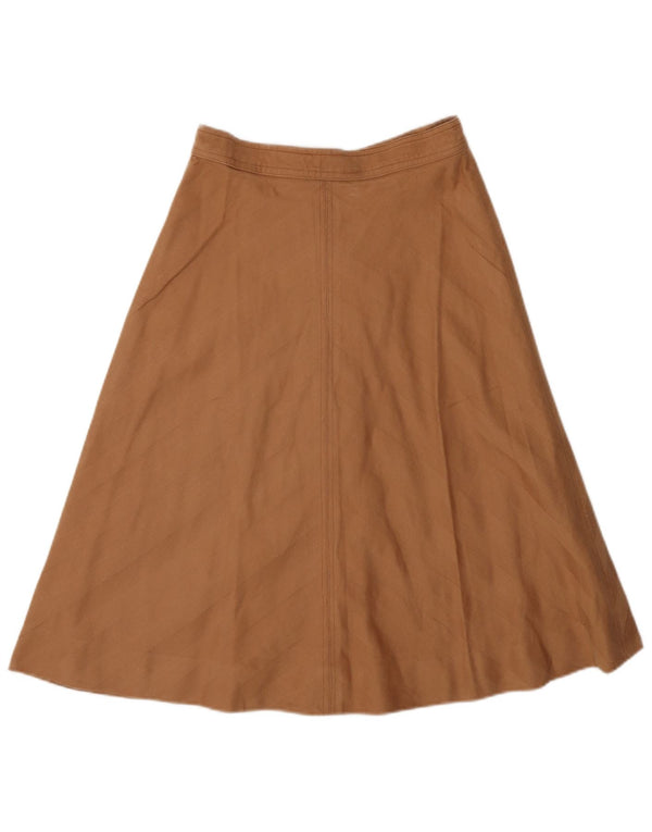 jupe trapèze femme vintage W26 Petit Marron