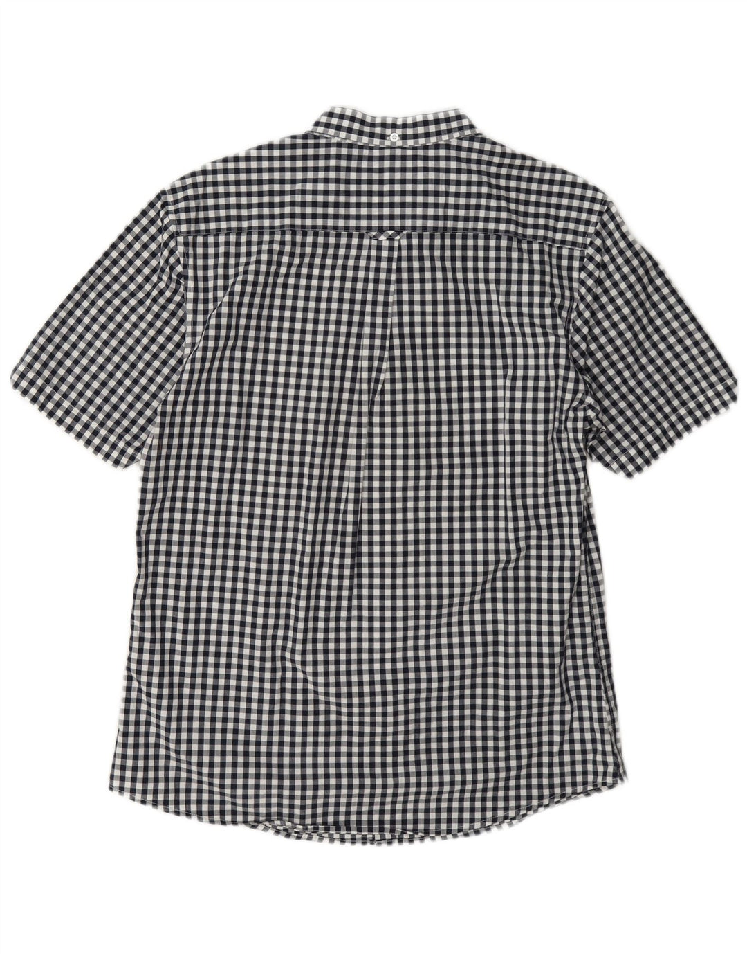 Le Shark Chemise à manches courtes pour homme en coton vichy bleu marine