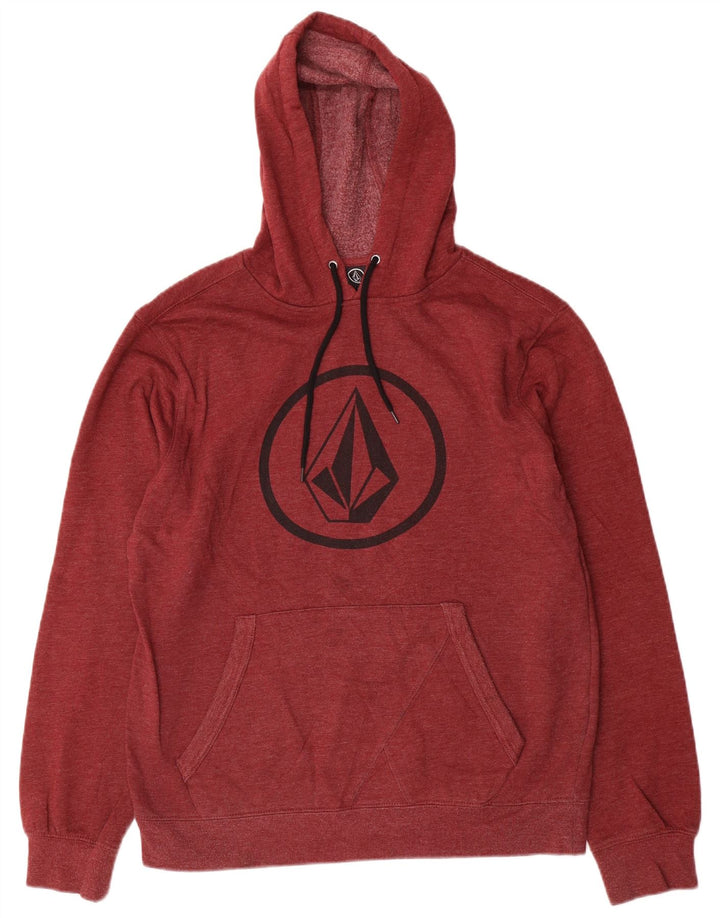 Volcom Pull à capuche graphique pour homme en coton marron moyen