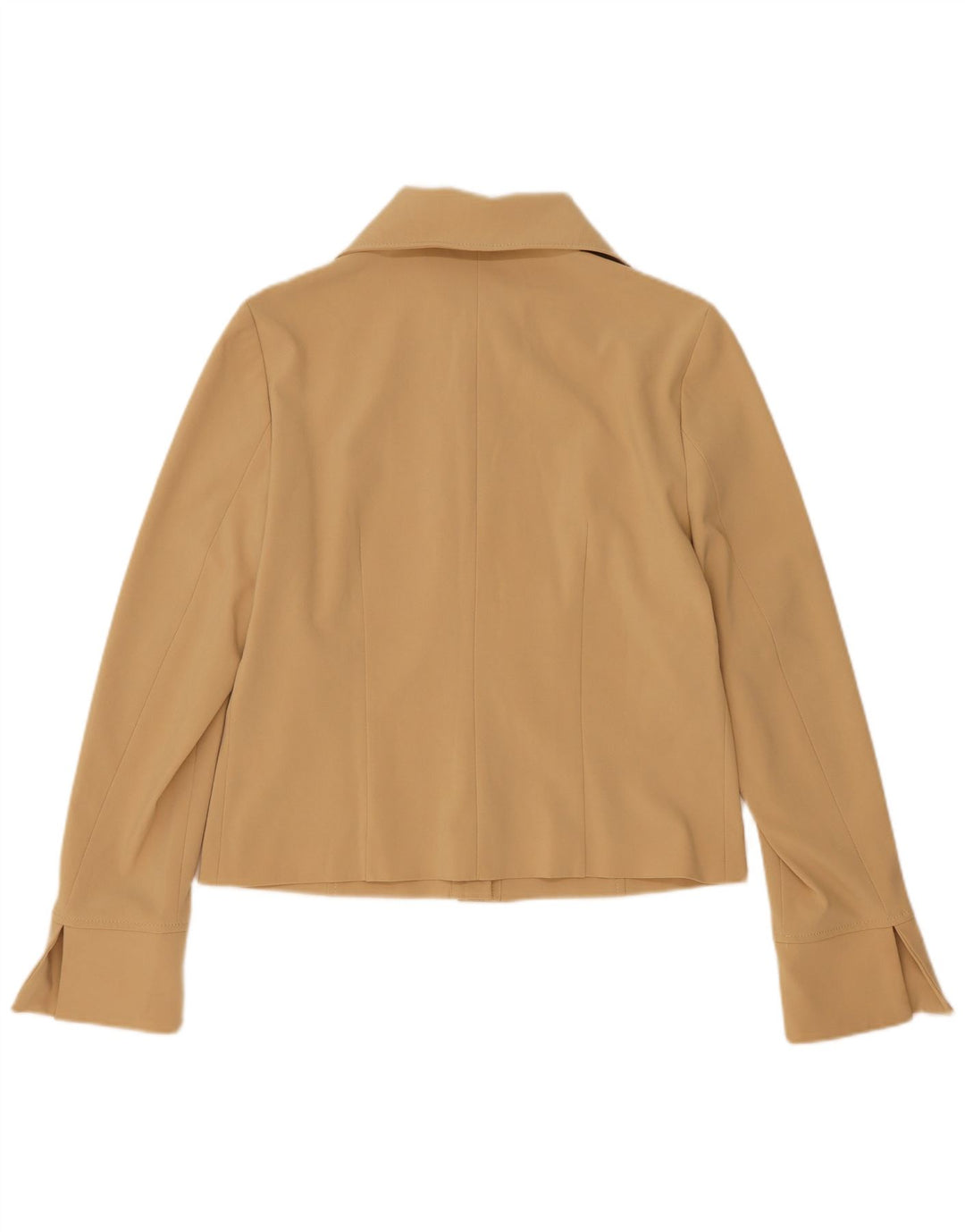 Veste Bomber Femme Vintage IT 46 Grand Polyester Beige