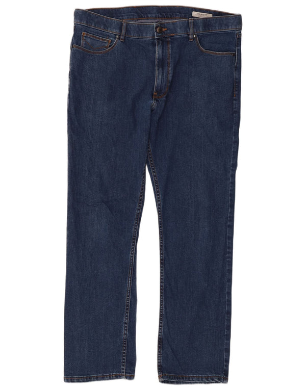 Marks & Spencer Jean droit homme W38 L31 bleu coton