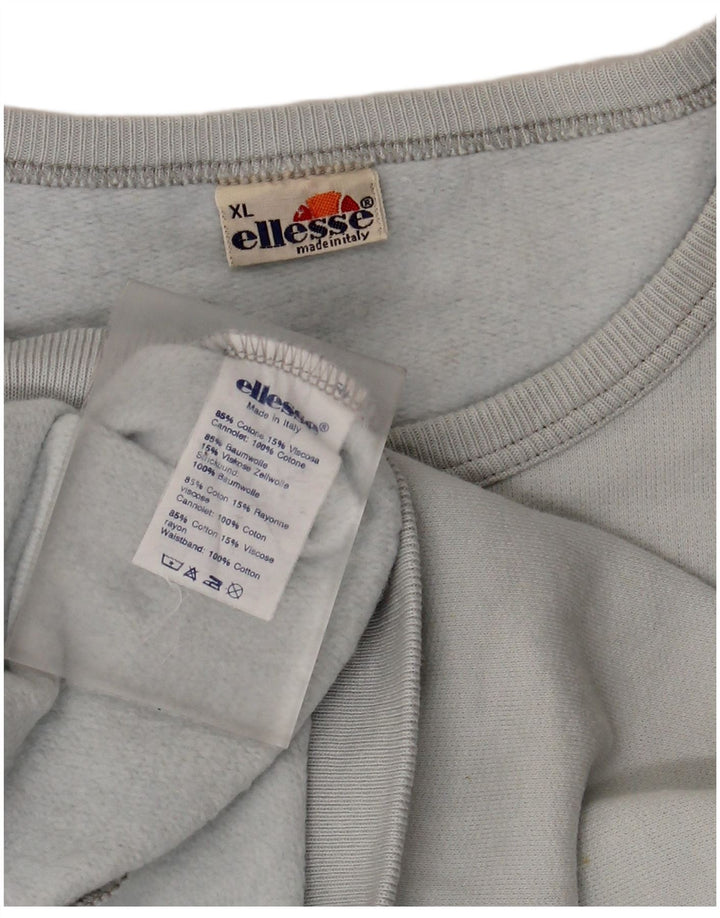 Ellesse Sweat-shirt pour femme UK 18 XL Bleu Coton