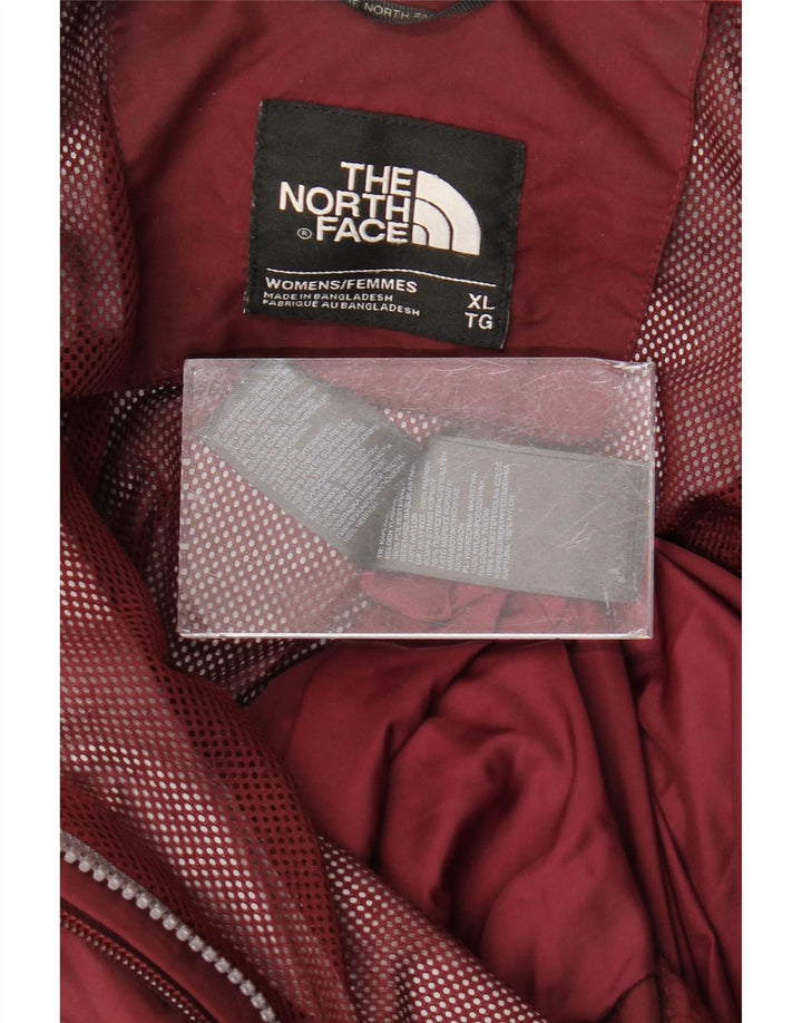 THE NORTH FACE Veste de pluie à capuche surdimensionnée pour femme UK 18 XL Nylon marron