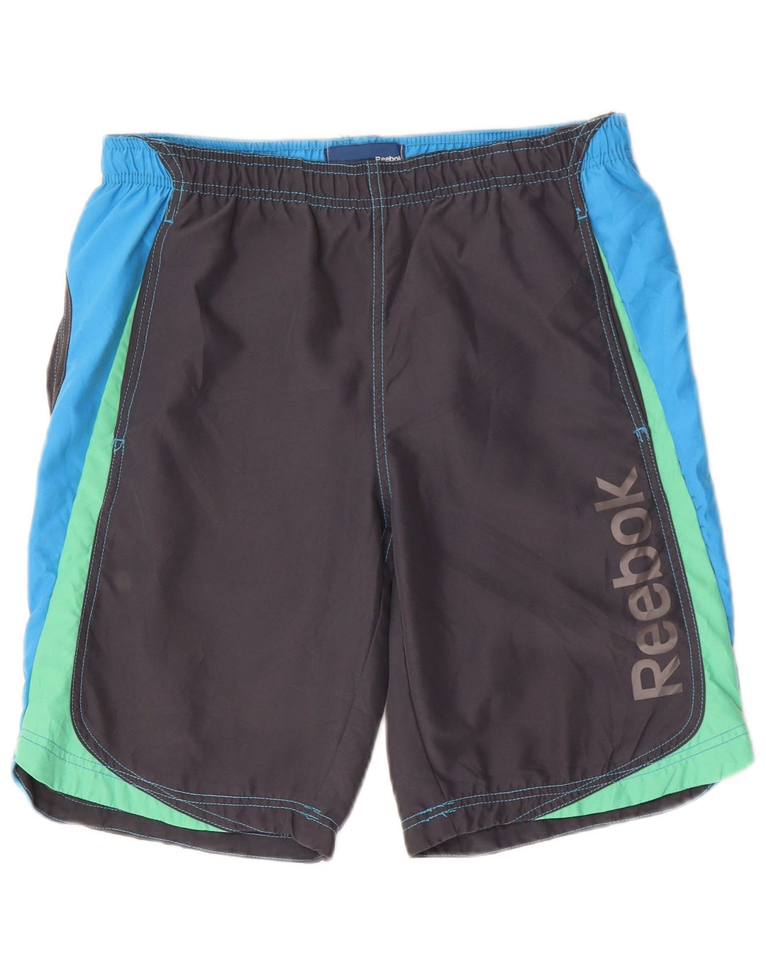 REEBOK Short de Bain Graphique XS Homme Gris Colorblock