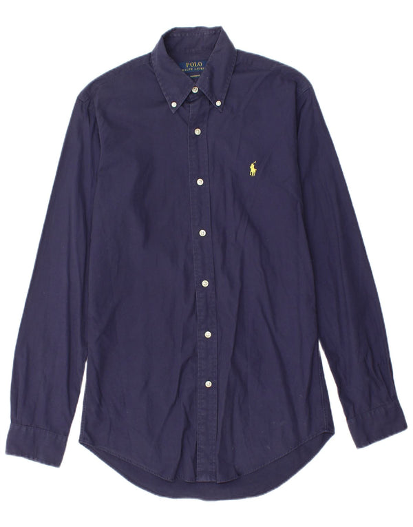 POLO RALPH LAUREN Chemise sur mesure pour hommes XS Bleu marine Coton