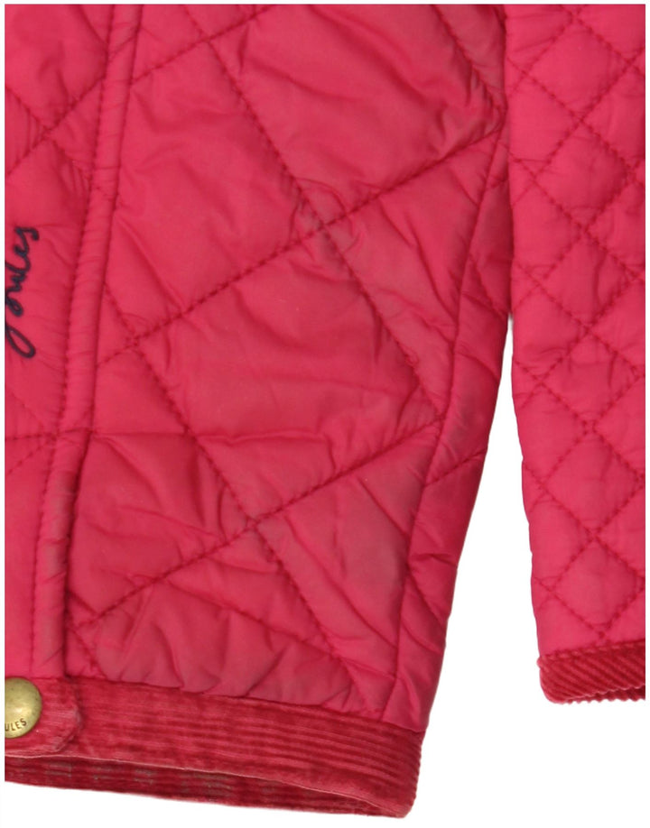 Joules Veste matelassée pour femme UK 12 Polyester rose moyen