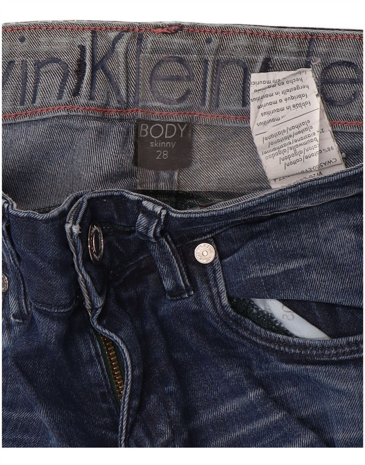 CALVIN KLEIN Jean Skinny Body Fit Femme W28 L33 Bleu Coton