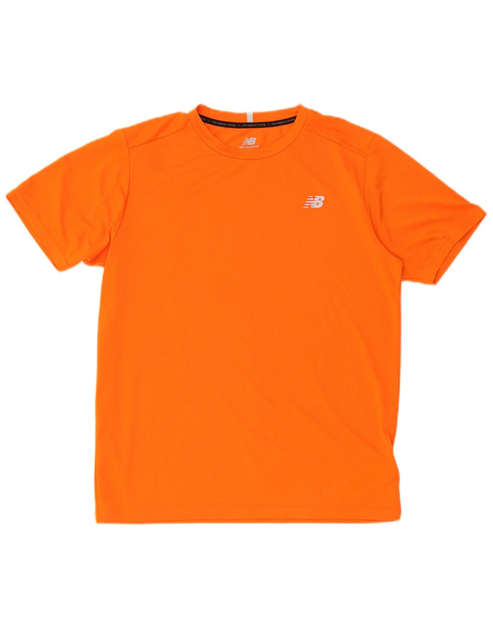 New Balance T-Shirt Homme Haut Orange Moyen Polyester