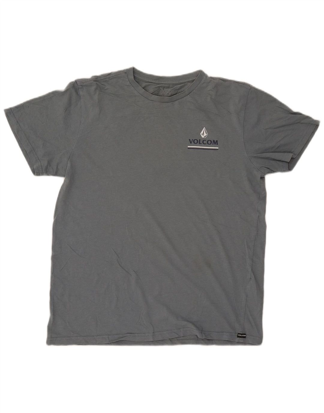 VOLCOM T-Shirt Graphique Femme UK 16 Large Bleu Coton