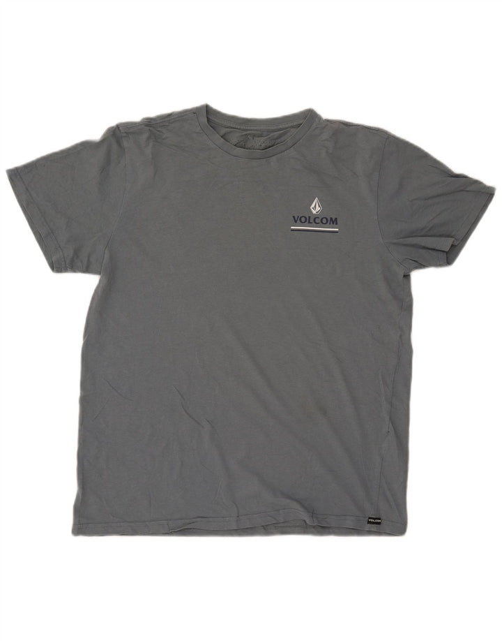 VOLCOM T-Shirt Graphique Femme UK 16 Large Bleu Coton