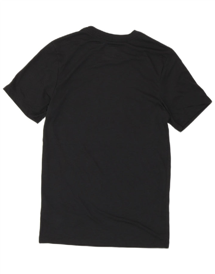NIKE Hommes Dri Fit Graphic T-Shirt Top XS Noir Polyester