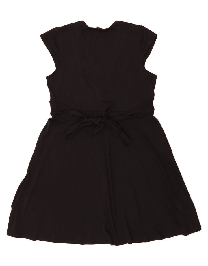 MOSSIMO Womens A-Line Dress UK 20 2XL Black Polyester Vintage Mossimo and Second-Hand Mossimo from Messina Hembry 