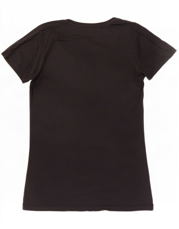 Diesel T-shirt graphique pour femme UK 8 Small Noir