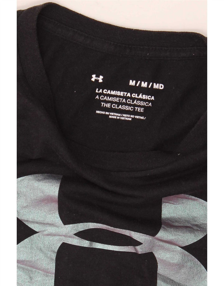 Under Armour T-shirt graphique pour femme UK 12 Noir moyen
