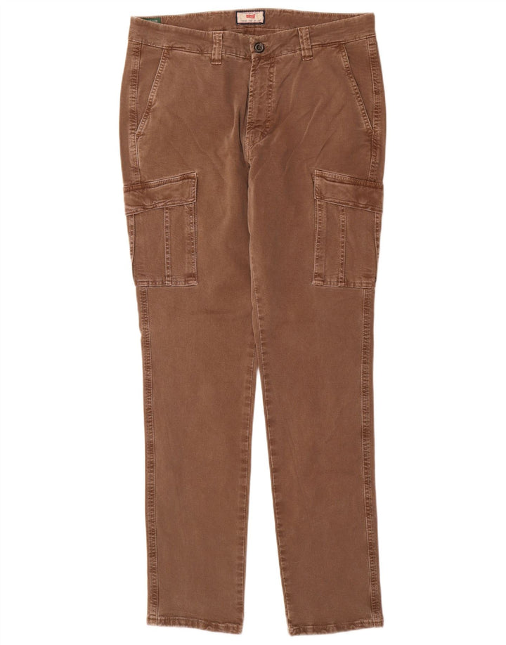 Carrera Pantalon cargo slim pour homme IT 48 Medium W33 L32 Marron Coton