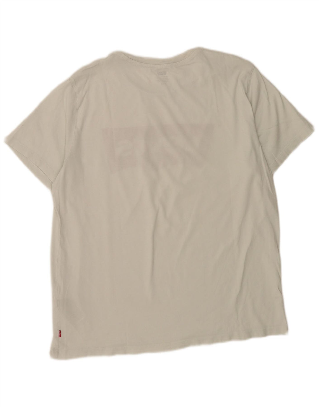 Levi's T-Shirt Graphique Homme Blanc Large Coton